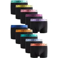 Next Boksershorts gul / jade / lilla / sort