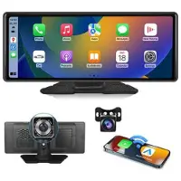 Mtp Products W514A 10.26 Dash Cam CarPlay-skærm med dobbelt optagende AHD-kamera