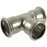 Vsh Fabrieken VSH tee muffe/muffe/muffe 76,1 mm syrefast