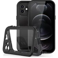 Mtp Products Redpepper Dot+ iPhone 12 Vandtæt Taske - IP68 - Sort