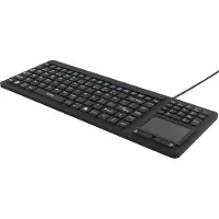 Deltaco rubberized keyboard with touchpad IP68 1 - Tastatur - Nordisk - Sort