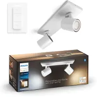 Philips Hue Runner Dobbelt Spot - Hvid - med Dimmer Switch