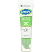 Cetaphil , Daglig Ansigtshydrering med Solskærmsfaktor, SPF 50+, Uden Parfume, 1,7 fl oz (50 ml)