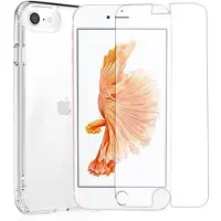 Saii 2-i-1 iPhone 7/8/SE (2020)/SE (2022) TPU Cover & Hærdet Glas