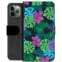Mtp Products iPhone 11 Pro Premium Flip Cover med Pung - Tropiske Blomster