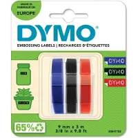 Dymo Embosser Tape 9mm x 3m (red/blue/black),3