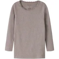Name it Basic Top Med Lange Ærmer