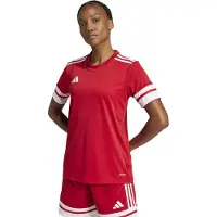 Adidas Spilletrøje Squadra 25 - Rød/Hvid Kvinde, størrelse X-Large