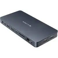 Hyper Next USB-C-dockingstation 10 porte / USB-C-hub til to 4K-skærme / dockingstation med 100 W opladning