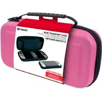 Nacon SWITCHNEWPOUCHLPINK, Hårdt etui, Nintendo, Lyserød, Nintendo Switch 2, Nintendo Switch Lite, Nintendo Switch OLED, Ridseresistent, Lynlås
