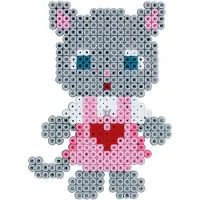 Hama Midi Perleæske - 2500 stk. - Sød Kat - - OneSize - Perler