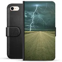 Mtp Products iPhone 7/8/SE (2020)/SE (2022) Premium Flip Cover med Pung - Storm