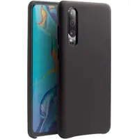 Qialino Premium Huawei P30 Læder Cover - Sort
