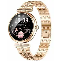 Mtp Products AK73 Smart Watch til kvinder med Rhinestone-rem i rustfrit stål - Guld