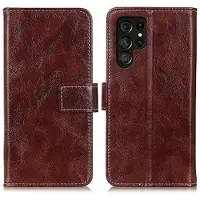 Mtp Products Samsung Galaxy S25 Ultra Pung med Magnetisk Lukning - brun