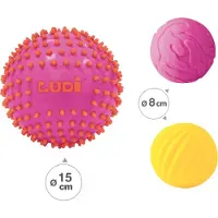 Ludi Sansebolde - 3 stk. - Pink - - OneSize - Bolde