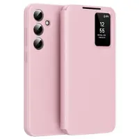 Mtp Products Samsung Galaxy S25+ Smart Clear View Flip etui med kortplads - Pink
