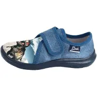 Beck Hjemmesko 'Spinosaurus' blue denim / antracit / stone / hvid