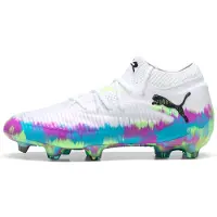 Puma FUTURE 8 ULTIMATE Brilliance FG Football Boots Women, Shoes, White/Fizzy Apple/Bright Aqua, 35.5