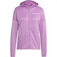 Adidas - Vandretøj dame - Xperior Light Fleece Hooded Jacket W Preloved Purple til UnisexUld - Størrelse XS - Lilla