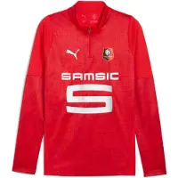 Puma Stade Rennais FC Training Quarter-Zip Top Men, Sport, Red/Silver, XS