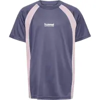 Hummel Funktionsskjorte mørkelilla / lyserød / hvid