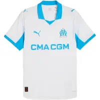 Puma Olympique de Marseille 25/26 Authentic Home Jersey Men, Sport, White/Azure, S
