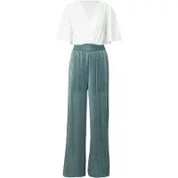 About You Jumpsuit 'Josy' mørkegrøn / hvid