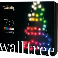 Ledworks Twinkly Light Tree 2D - Kædelys - LED - 9 W - klasse G - 16 millioner farver/varmt til køligt hvidt lys - sort