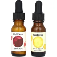 Mad Hippie Dag & Nat Dual Pak, Vitamin C & Super A Serum, 2 Flaske, 0.5 fl oz (15 ml) Hver