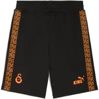 Puma Galatasaray SK KING Sweat Shorts Men, Sport, Black/Red Rhythm/Intense Orange, M