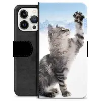 Mtp Products iPhone 13 Pro Premium Flip Cover med Pung - Kat