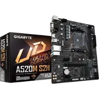 Gigabyte A520M S2H Bundkort - AMD A520 - AMD AM4 - DDR4 RAM - Micro-ATX