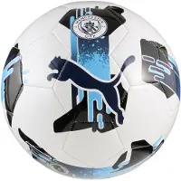 Puma Manchester City Orbita 6 Training Ball, Accessories, White/Navy, 5