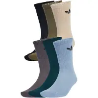 Adidas Originals Trefoil Cushion Crew Sokker, 6 Par, størrelse 43-45