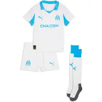 Puma Olympique de Marseille 25/26 Home Minikit Kids, Clothing, White/Azure, 2-3Y