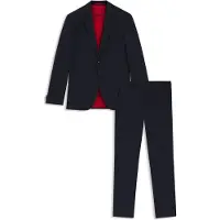 HUGO Extra slim fit jakkesæt i to dele i uldblanding