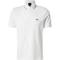 Armani Exchange A|X Armani Exchangetil mænd. XM001289AF10363U0009 Skræddersyet polo (XL), Hvid, Casual, Bomuld, Korte ærmer