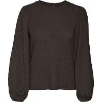 Vero Moda Bluse 'VMFlower' mørkebrun