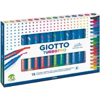 Giotto Turbo Pro dobbeltspids markører 15 farver