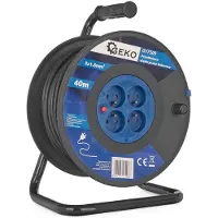 GEKO elektrisk forlængerledning tromle 3x1.5 mm² 40 m (1)