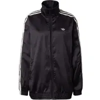 Adidas Originals Satin Firebird Ruffle 3 Stripes Sweatshirt Med Lynlås