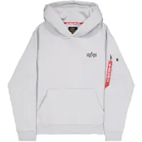 Alpha industries Sweatshirt grå / rød / sort