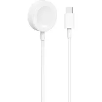 Sinox PRO trådløst USB-C ladekabel til Apple Watch. 1m. Hvid