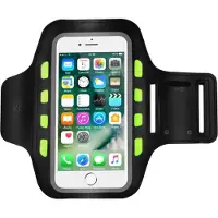 Sinox løbearmbånd med LED lys til iPhone. Sort