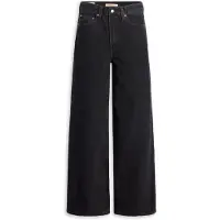 Levi's Levi'stil kvinder. A6081-0001 Ribcage Wide Leg Jeans sort (32/30), Casual, Bomuld, Denim