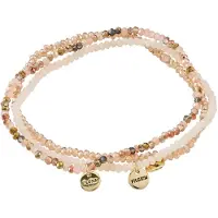 Pilgrim Armbånd 'Indigo' creme / cappuccino / guld / gammelrosa