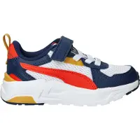 Puma Trinity Lite Sneakers Kids, Shoes, White/Fierce Red/Persian Blue, 31
