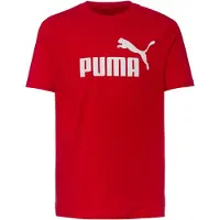 Puma Funktionsskjorte 'Essentials No. 1' blodrød / hvid