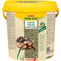 Sera Raffy vital Nature, Planteædende krybdyr, Skildpadde, wheat flour, corn starch, herbs, alfalfa, sea algae, wheat gluten, stinging nettle, brewers yeast,..., 10000 ml, 1,7 kg